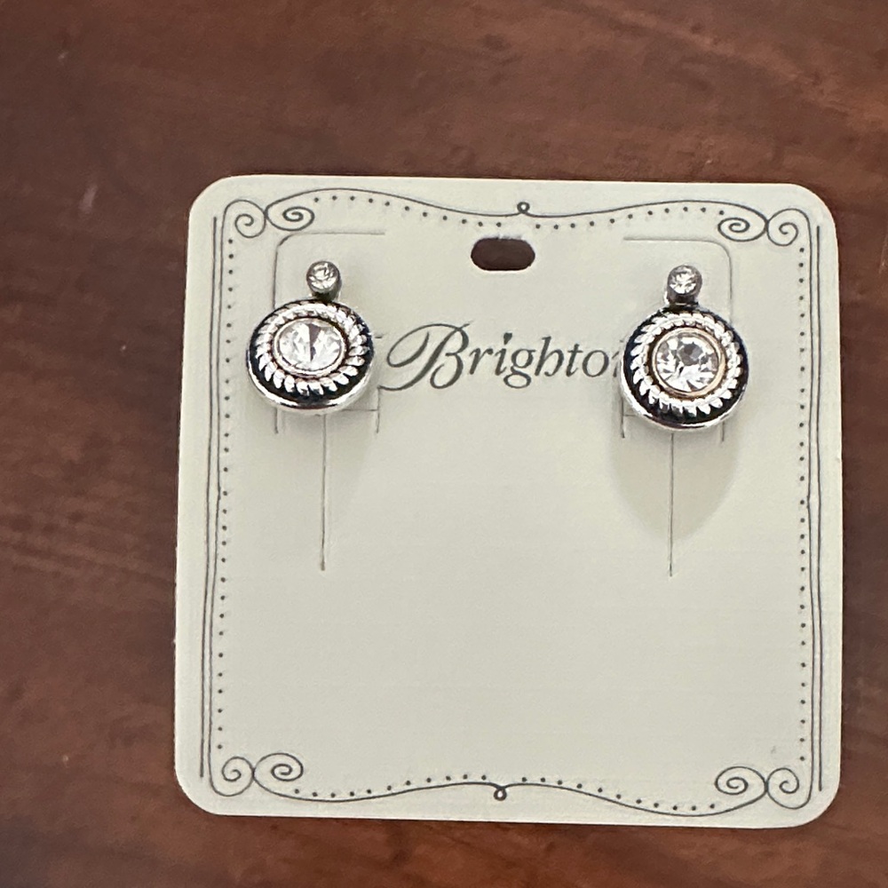 Brighton Silver and Gold Crystal Earrings